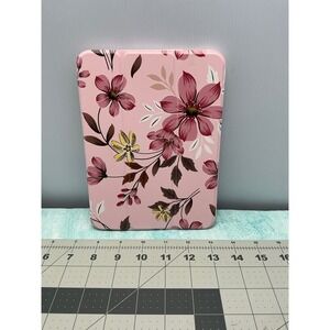Mektron Floral Printed Case for iPad mini 7 A17 Pro 2024 Pink Flower Smart Folio